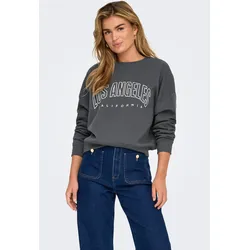 ONLY Sweatshirt »ONLSWEAT L/S CREW OVERSIZE STATE SWT« ONLY Ombre Blue Print:LOS ANGELES - CALIFORNIA XL (42)