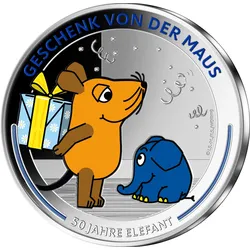 Offizielle Jubiläums-Silberausgaben "50 Jahre Elefant"