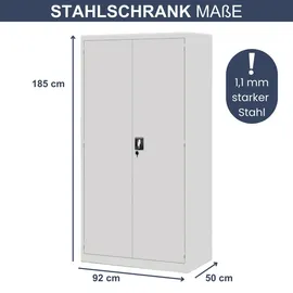 Jan Nowak Werkzeugschrank mit Lochwand SZYMON 185 x 92 x 50 cm, Freizeit, Heimwerken, Werkzeugaufbewahrung