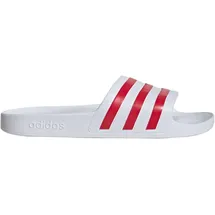 adidas Adilette Aqua White / Team Colleg Red / White 39 1/3