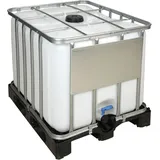 potermic floraworld Wassertank IBC Tank ECOLINE 800 l NON UN auf Kunststoff-Palette