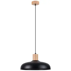 SOLLUX LIGHTING Pendelleuchte "Pendelleuchte INDY Schwarz", schwarz, H: 120cm, Lampen, diffuses Licht nach unten