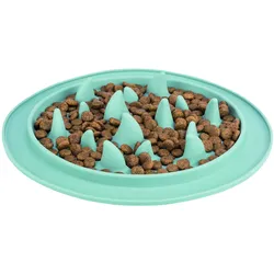 Trixie Hundezubehör Dog Slow Feeding Matte, TPE, ø 28 cm, blau