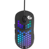Gembird Gaming-Maus 6-Tasten LED-Beleuchtung (Kabelgebunden), Maus, Schwarz