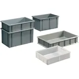 Mauser Transportstapelbehälter eck.20,0l PE grau L600xB400xH120mm MAUSER