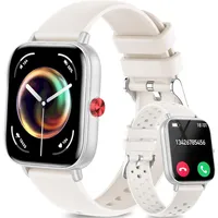 Fitonme Smartwatch Damen Herren 1.83 Inch HD Display Telefonfunktion Herzfrequenz SpO2 Schlafmonitor 100 Sportmodi IP68 Fitness Uhr für iOS Android