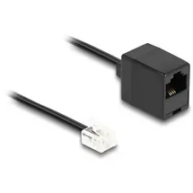DeLock Telefon (analog) Anschlusskabel 2m Schwarz
