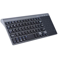 PUSOKEI Ultradünne 2,4-GHz-Funk-Tastatur mit Smart Touchpad, tragbarer Handheld-Tastatur, Universaltastatur, geeignet für PC/Notebook/TV-Box