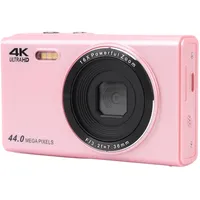4K-Digitalkamera, FHD 44 MP Kinderkamera, 16-facher Digitalzoom, Vlogging-Kamera mit 2,4-Zoll-Bildschirm, Kompakte Kleine Vedio-Kamera für Jungen, Mädchen, Kinder ()