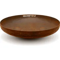 BonFeu BonBowl Feuerschale 80 cm - Feuerschalen für den Garten - Feuerstelle Outdoor & Feuertonne - Feuerschale mit opt. Grillrost aus hochwertige...