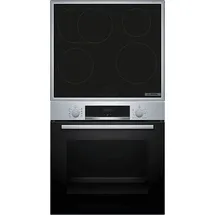 Bosch HBD435RS64 (HBA514BS3 + PIF64RBB5E) Serie 4, Backofenset (Induktionskochfeld, A+, 71 l)