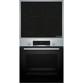 Bosch HBD435RS64 (HBA514BS3 + PIF64RBB5E) Serie 4, Backofenset (Induktionskochfeld, A+, 71 l)
