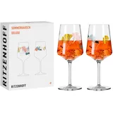 Ritzenhoff & Breker RITZENHOFF Aperitif-Glas 2er-Set Sommerrausch Deluxe - mit Ginko-Motiv - Made in Germany