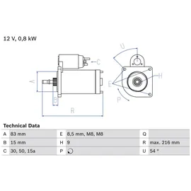 Bosch Starter Bosch 0 986 013 590