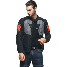 Dainese Air Fast Tex Motorradjacke Schwarz/Grau/Rot 50