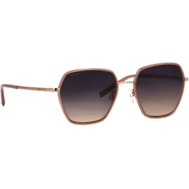 Marc O'Polo Sonnenbrille MARC O'POLO "Modell 505122", Damen, rosa (roségold), matt, metallic, Sonnenbrillen Sonnenbrille, Form Hexagon, Logoschriftzug auf Bügel, Metallfassung