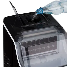 Klarstein Chios Eiswürfelmaschine 20 kg/24 h Auto-Clean 3,2-Liter Wassertank Schwarz