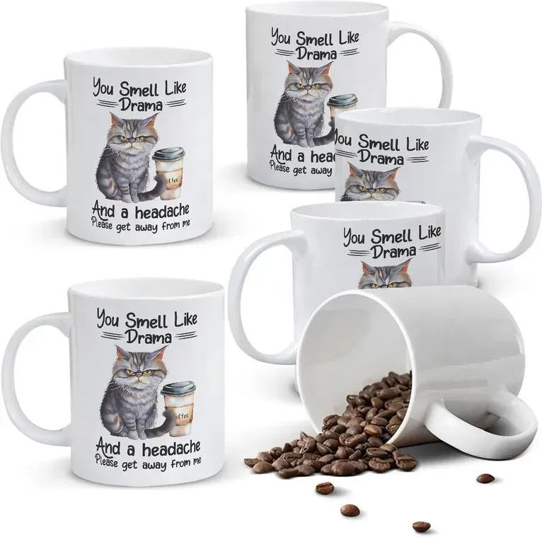 Alphynix 1 Stück 11oz weiße Tasse mit 