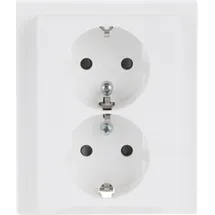 Busch-Jaeger 202 EUJB-84 Schuko Doppelsteckdose volle Abdeckung