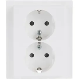 Busch-Jaeger 202 EUJB-84 Schuko Doppelsteckdose volle Abdeckung