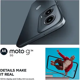 Motorola Moto G34 5G 4 GB RAM 128 GB Charcoal Black