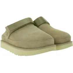 UGG Australia Goldenstar Damen nachhaltige Echtleder-Schuhe Retro-Plateausohle Hausschuhe Schlupf-Schuhe 1138252 Beige - 38