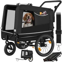 Tectake WoofRider Hundeanhänger schwarz