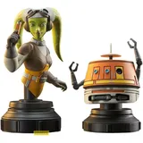 Diamond Select Toys Star Wars Rebels 2er Pack Büste Hera & Chopper 15 cm