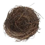 Vogelnest | Handgefertigter gewebter Vogelkäfig | Vogelzucht & Laichnest | Gewebtes Flacher Boden Vogelnest | Lukenhaus | Gemütliches Betthaus für Tauben | -Nistkasten | Haus | Hamster |
