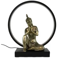 Colourliving Buddha Lampe LED Buddha Tischlampe Tischleuchte Buddha Deko