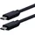 Roline USB3.2 Gen2x2 Kabel, C–C, ST/ST, 20Gbit/s, 240W, schwarz, 1 m