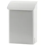 Proregal Feuergeprüfter Wandbriefkasten aus Metall | HxBxT 42,5x29x18cm | Einwurföffnung 26x2,3cm | Weiß
