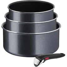 Tefal L15890 Ingenio XL Force Topf-Set 4-tlg. 3 x Kasserolle + abnehmbarer Griff