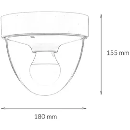 Licht-Erlebnisse Badezimmerlampe IP44 Schwarz Modern Badlampe