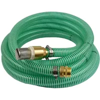 KLASEBO 1" 25mm Saug- + Druckschlauch mit Saugkorb, Rückschlagventil + 1" AG Doppelnippel 8m