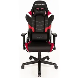 DXRacer Prince Serie OH-PF188-NRW Gaming-Stuhl - Regular / L - PVC Kunstleder - schwarz/rot/weiß
