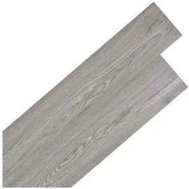 vidaXL Bodenplanken 18 pcs Dunkelgrau 2,51 m2 PVC