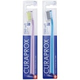 Curaprox CS1560 Handzahnbürste soft, 2 Stück, (farblich sortiert, Farbe nicht wählbar), weiche Zahnbürste, toothbrush