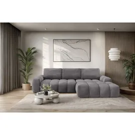 OTTO home Eckcouch Polyester 2-Sitzer Dunkelgrau