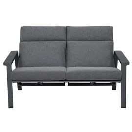 MWH Das Original Royal Garden Focosa 2-Sitzer Sofa Rückenlehne verstellbar anthrazit