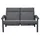 MWH Das Original Royal Garden Focosa 2-Sitzer Sofa Rückenlehne verstellbar anthrazit