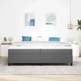 vidaXL Boxspringbett 200 x 200 cm Hellgrau