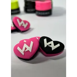 HERZ VIBRATIONSDÄMPFER DÄMPFER 3ER SET - ACADEMY LABEL - Heart Pink/Black EINHEITSGRÖSSE