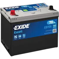 Exide Excell 12v 70ah 540a Batteriestarter Durchsichtig Durchsichtig One