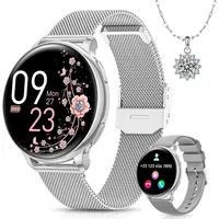 Banlvs Damen Smartwatch mit Telefon, 1,27" HD, 110 Sportmodi, Herzfrequenz, Schlaf, Menstruation, SPO2, BMI, IP68, für Android iOS