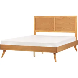 Bett mit Lattenrost ISTRES 160 x 200 cm Braune Esche