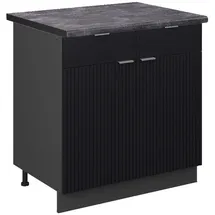 Vicco Schubladenschrank Fame-Line 80 x 82 x 60 cm Schwarz