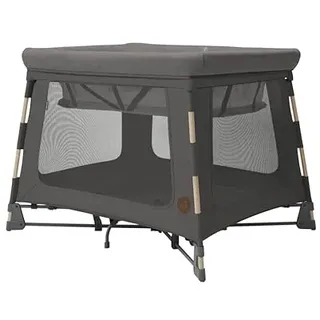 Maxi-Cosi Swift 3 in 1 Leichtes Reisebett Laufstall 0-3,5 Jahre bis 15 kg Faltbares Reisebett 2-in-1-Matratze Ultraleicht 1 Sekunde Faltung Reisetasche Eco Care Beyond Graphite