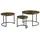 [en.casa] Couchtischset Arvidsjaur Dunkler Holzton 78 x 55 x 78 cm