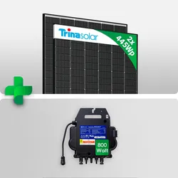 890W Balkonkraftwerk Komplettset Photovoltaik Solaranlage mit APSystems EZ1-M 800W WIFI Wechselrichter Smart Mini PV Anlage Full Black Solarmodulen - Preis inkl. MwSt. gem. § 12 Abs. 3 UStG